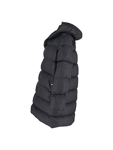 Rick Owens Rick Owens Hooded Liner Down Coat in Black Polyamide (view 2)