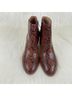 Madewell 100% Leather Snake Print Red Black Ankle Boots Size 8 1/2 - photo 6