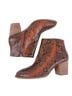 Madewell 100% Leather Snake Print Red Black Ankle Boots Size 8 1/2 - photo 2