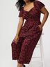 Torrid Floral Black Pink Overalls Size 4X - photo 8