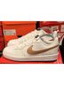 Nike 100% Leather White Brown Sneakers Size 8 1/2 - photo 4
