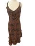 ECI Floral Brown Black Casual Dress Size 16 - photo 1