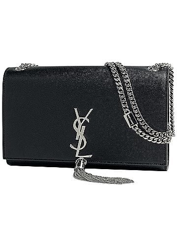 Saint Laurent Saint Laurent Kate Monogram Chain Shoulder Bag, Leather, Black, 354119, Women's (view 1)