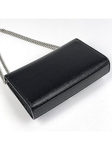 Saint Laurent Saint Laurent Kate Monogram Chain Shoulder Bag, Leather, Black, 354119, Women's (view 2)
