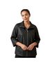 Michael Kors 100% Polyester Solid Black Faux Leather Jacket Size M - photo 1