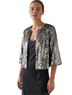 Milly 100% Polyester 100% Polyester Silver Jacket Size 2 - photo 1