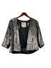 Milly 100% Polyester 100% Polyester Silver Jacket Size 2 - photo 4