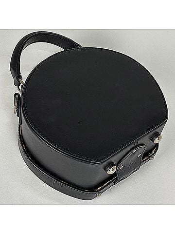 Saint Laurent Saint Laurent Mika Box Handbag, 2-Way, Leather, Black, 516858, Women's (view 2)