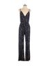Korye Floral Blue Tan Jumpsuit Size XL - photo 1