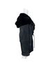 Wilsons Leather 100% Nylon 100% Polyester 100% Acrylic Solid Black Coat Size M - photo 5