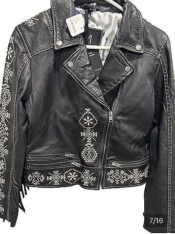 Free People Mauritius Francy Leather Jacket (view 1)