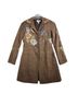 Newport News Floral Brown Coat Size 4 - photo 1