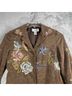 Newport News Floral Brown Coat Size 4 - photo 5
