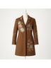 Newport News Floral Brown Coat Size 4 - photo 9