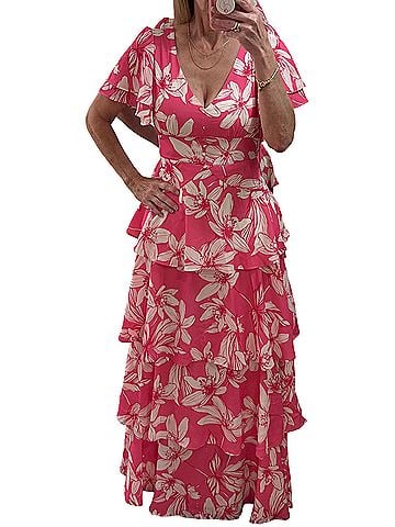 Peach Love Cream California Cocktail Dress (view 1)
