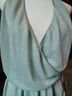Chio Teal Silver Cocktail Dress Size L - photo 5