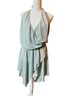 Chio Teal Silver Cocktail Dress Size L - photo 1