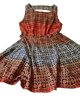 Julian Taylor Geometric Fit &amp; Flare Casual Dress (view 1)