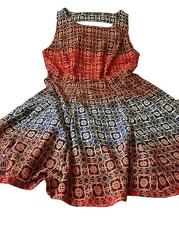 Julian Taylor Geometric Fit &amp; Flare Casual Dress (view 1)