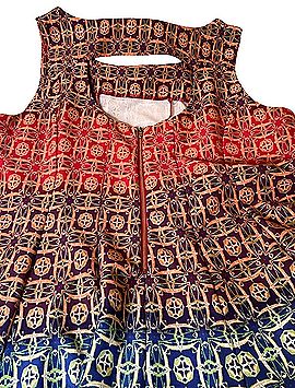 Julian Taylor Geometric Fit &amp; Flare Casual Dress (view 2)