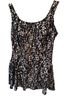 Maxine Floral Black Multi Color One Piece Swimsuit Size 20 - photo 1