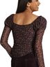 Maeve Damask Black Red Blouse Size S - photo 2