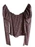 Maeve Damask Black Red Blouse Size S - photo 7