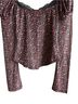 Maeve Damask Black Red Blouse Size S - photo 5