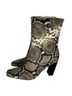 Franco Sarto Animal Print Gray Black Heels Size 9 1/2 - photo 1