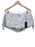 One Teaspoon 100% Leather White Tan Leather Shorts Size 34 waist - photo 1