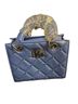 Badgley Mischka Blue Leather Tote One size - photo 1