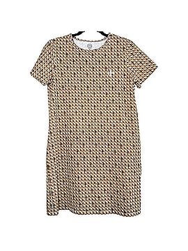 Tory Burch Cotton Basketweave T-Shirt Cotton Shift Logo Dress Casual Dress (view 2)