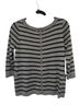 Nordstrom Stripes Gray Black Pullover Sweater Size S - photo 2