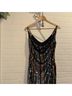 Bebe Print Black Multi Color Cocktail Dress Size S - photo 3