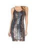 Bebe Print Black Multi Color Cocktail Dress Size S - photo 1