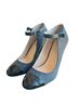 Nine West Gray Black Heels Size 9 1/2 - photo 1