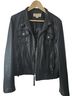 Michael Kors 100% Leather Black Leather Jacket Size L - photo 1