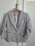 Veronica Beard Stripes Blue White Blazer Size 4 - photo 3