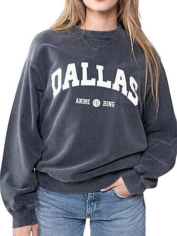 Anine Bing Dallas Logo Sweatshirt (view 1)