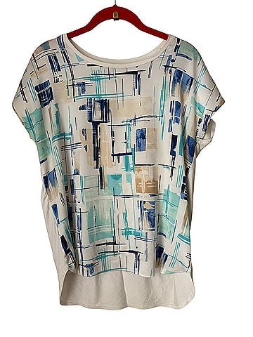 White House Black Market Short Sleeve Blouse (view 1)