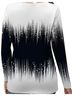 No Boundaries Print Black White Long Sleeve Blouse Size XXL - photo 2