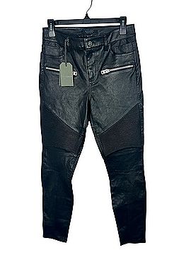 ALLSAINTS Suri Biker Jean Leather Pants (view 1)
