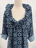 Gretchen Scott Designs Graphic Blue Casual Dress Size L - photo 4