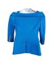 Alexia Admor Solid Blue Gold Blazer Size 6 - photo 5