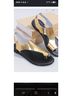 Shein Gold Black Sandals Size 9 - photo 4