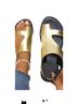 Shein Gold Black Sandals Size 9 - photo 2