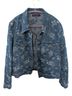 Tribal Floral Blue Denim Jacket Size 16 - photo 1