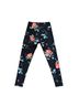 Victoria's Secret Floral Black Multi Color Leggings Size S - photo 2