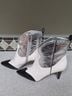 Vince Camuto Silver White Black Ankle Boots Size 7 1/2 - photo 4