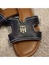Tommy Hilfiger Blue Gold Sandals Size 9 1/2 - photo 4